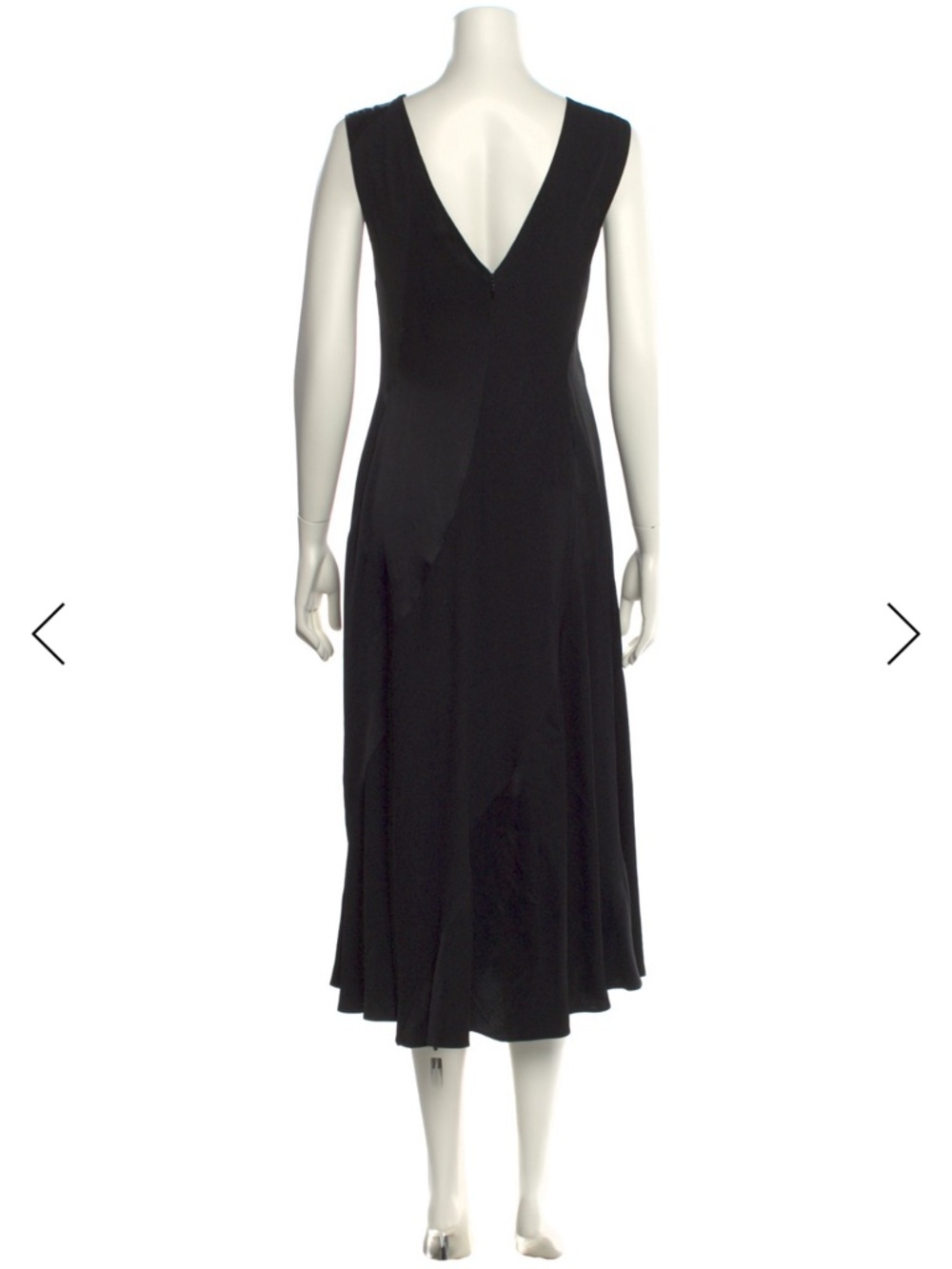 Tory Burch Sleeveless Black Midi Dress - Classic Elegant Style - Picture 3 of 3